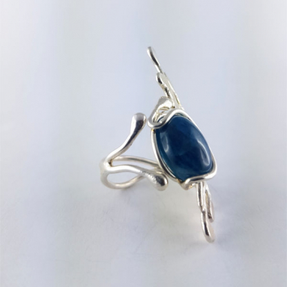 Bague Apatite et argent massif - Ellaria