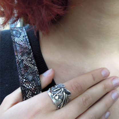 bague unisexe argent - Ermoize