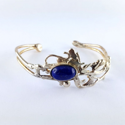 Bracelet Ériu - Lapis-lazuli serti sur argent