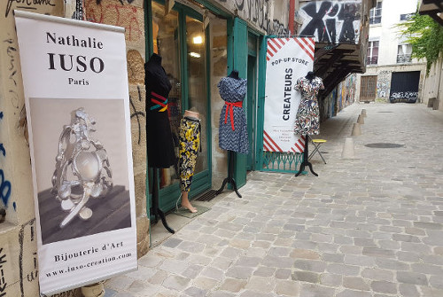 Facade de la boutique créateurs des Francs-Bourgeois