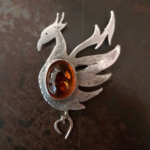 Phoenix ambre et argent